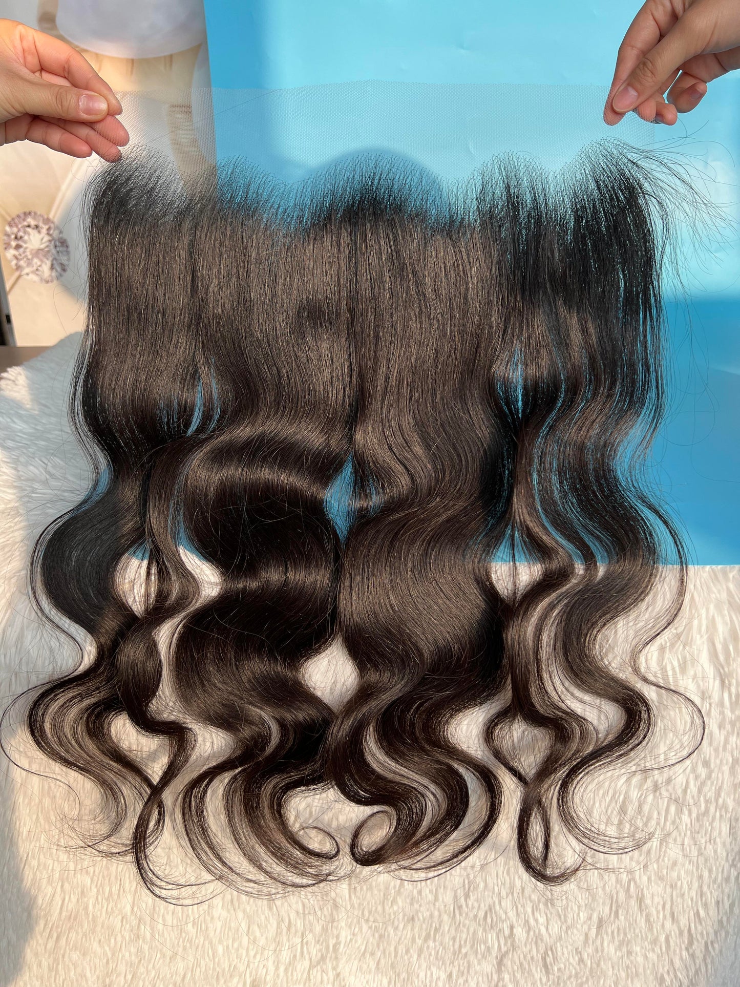 Raw hair 13x4 HD lace frontal