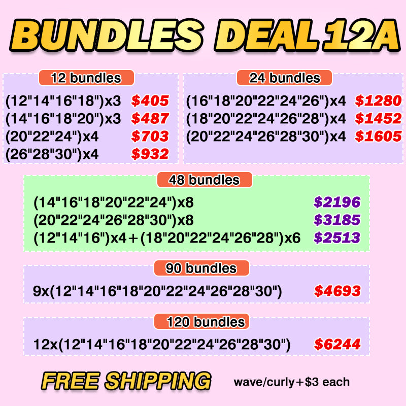 100% Human Hair Bundles Deal