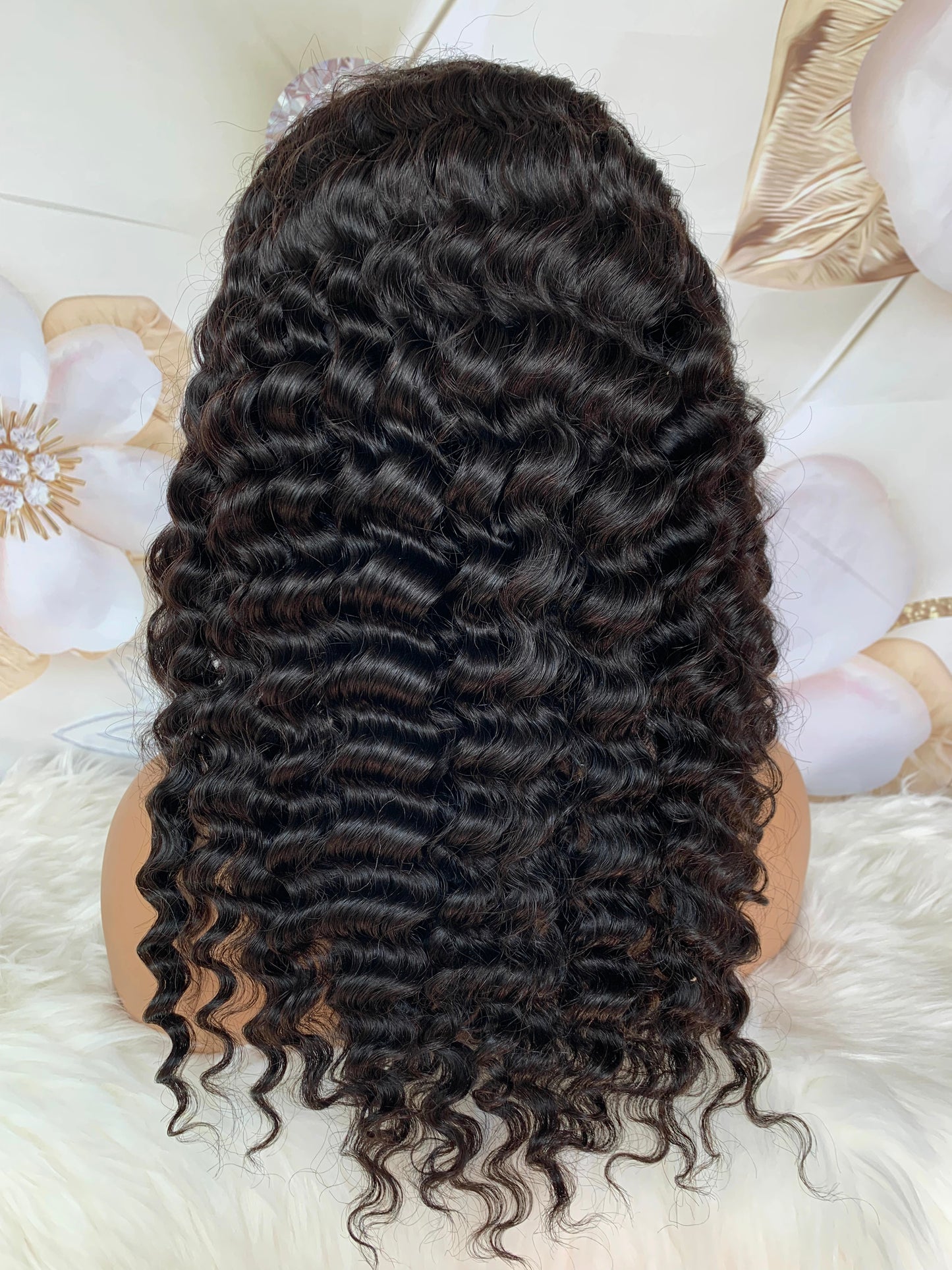 Deep Wave 13X4 Full Frontal Transparent Lace Wig
