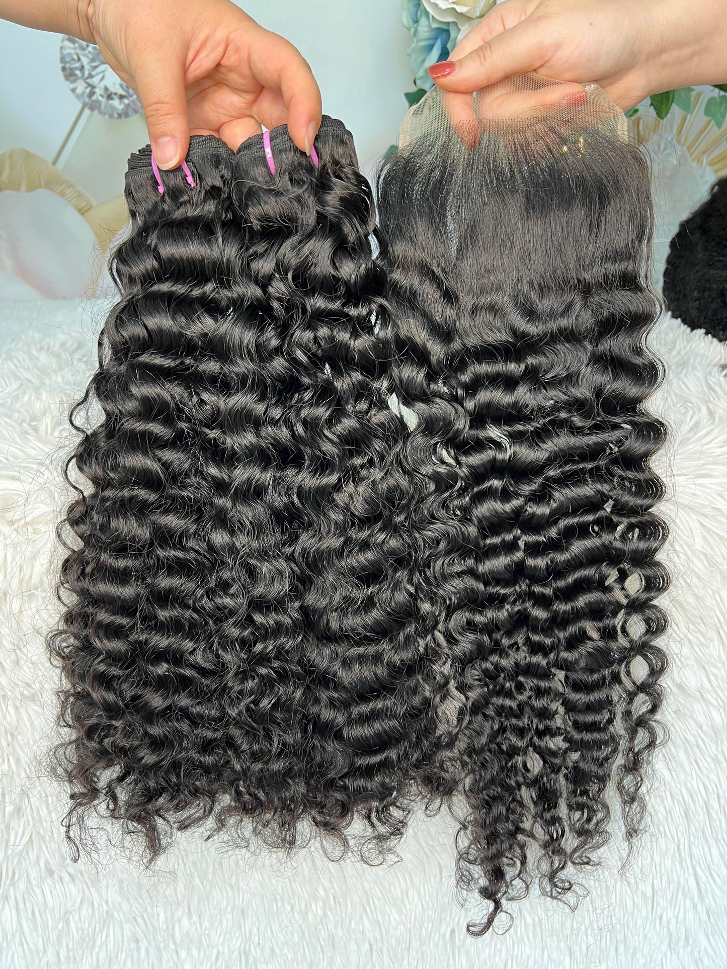 A+ 3 Bundles with HD 5*5 Lace Closure Sale !