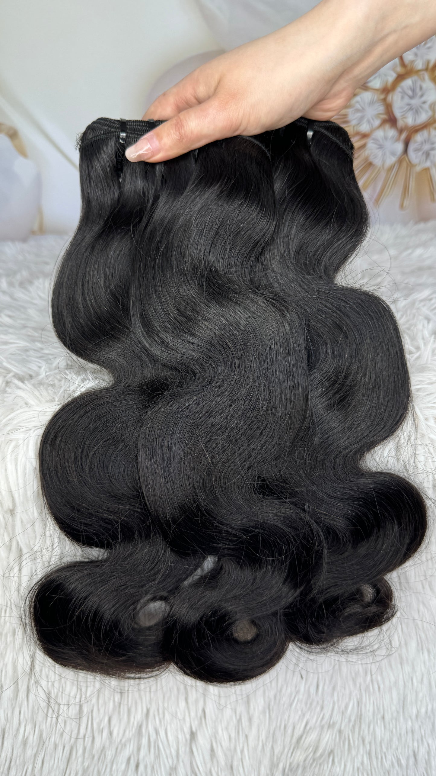 Raw hair 3 Bundles with HD 13*4 Lace Frontal Sale
