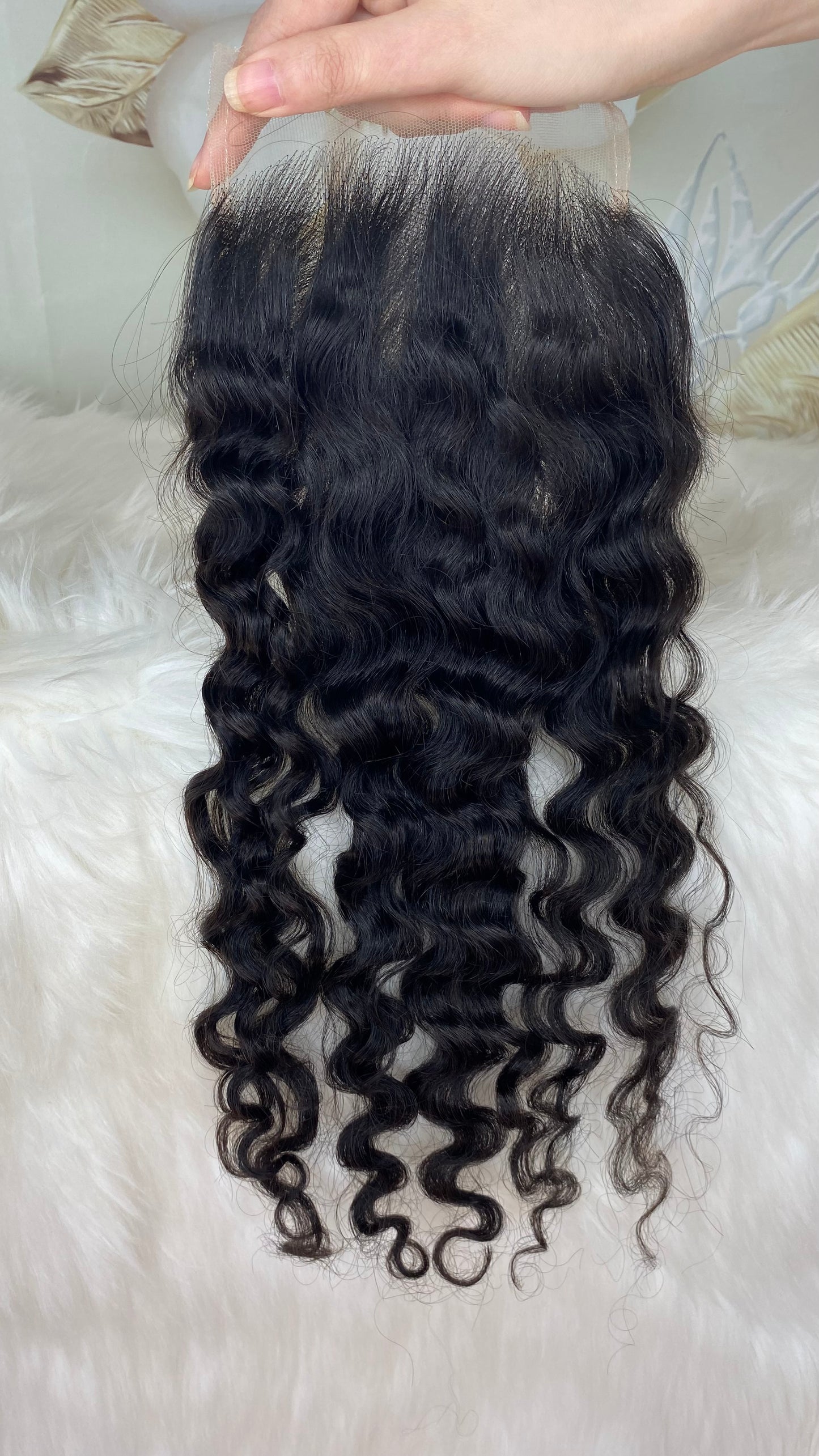 Raw hair 5x5 HD lace Closure