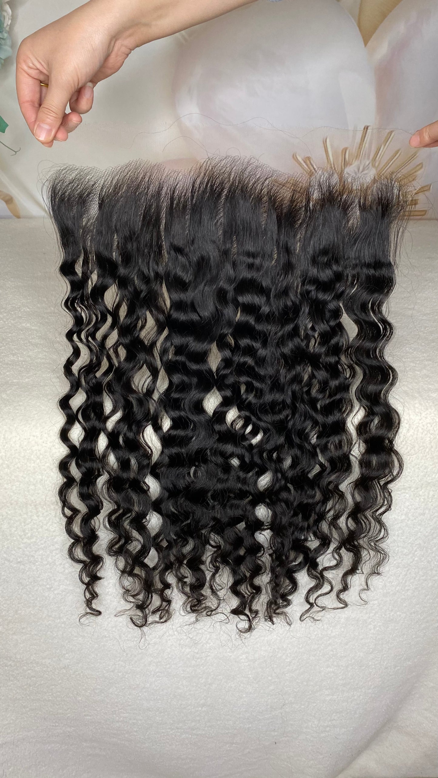 Raw hair 3 Bundles with HD 13*4 Lace Frontal Sale