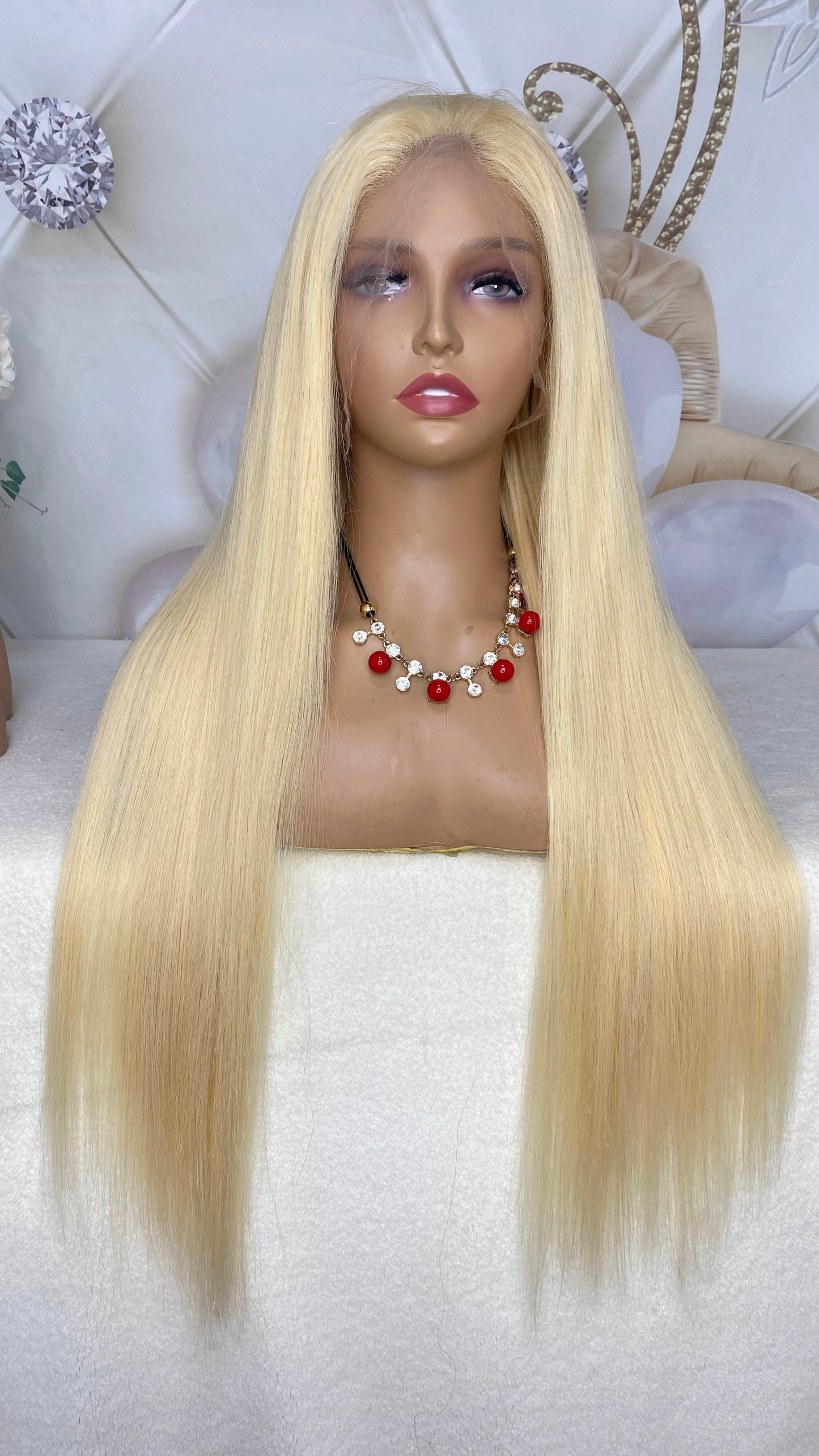 Blonde 613# 13x4 HD lace full frontal wig