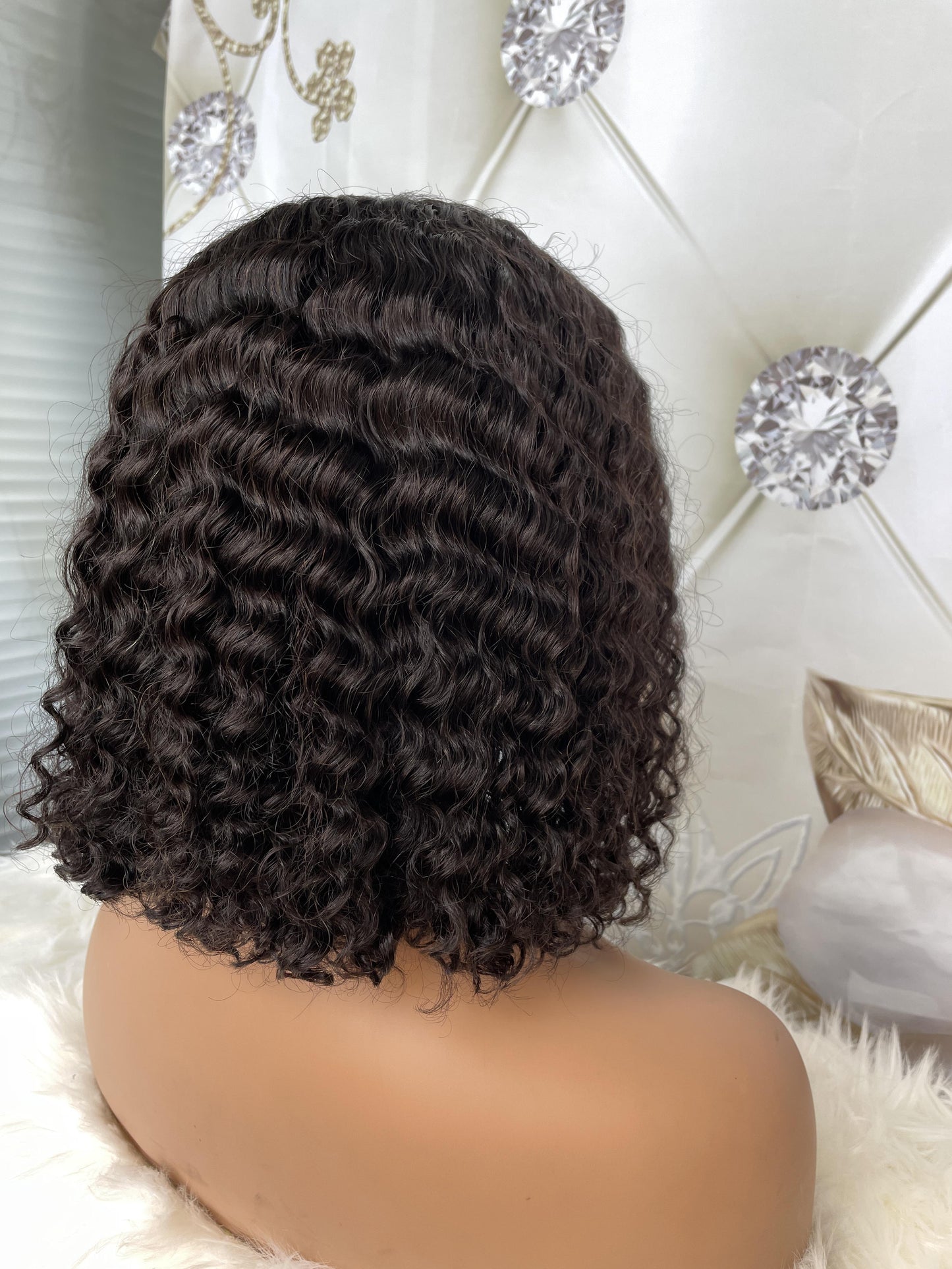 200% Transparent lace 13*4 Bob wig