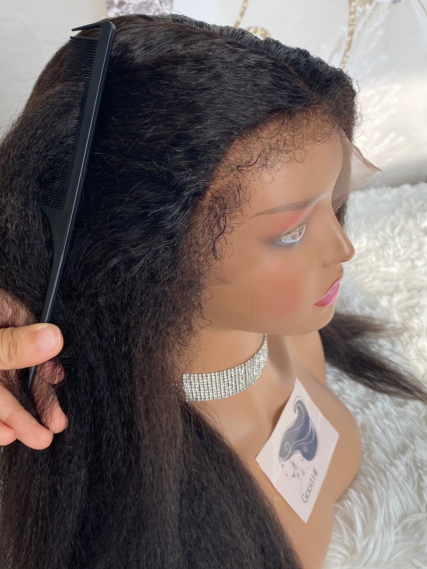 Textured Hairline 5X5 HD Closure Wig