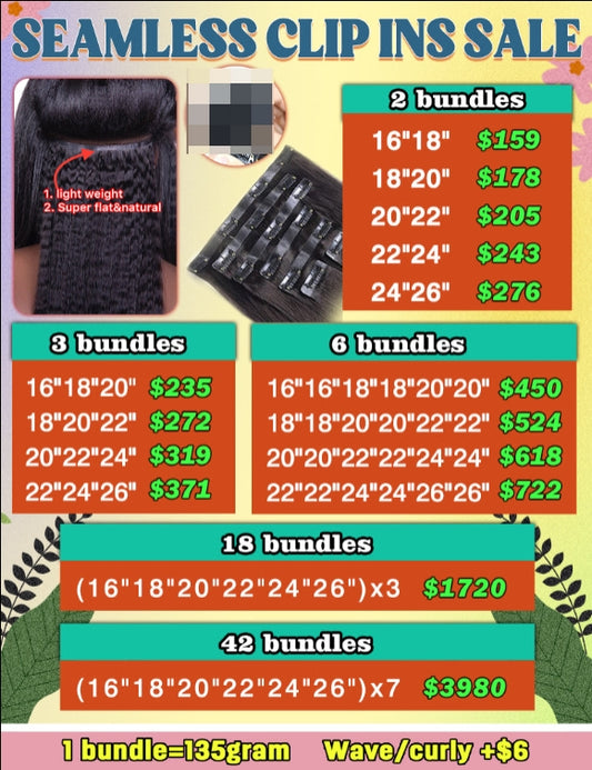 Seamless clip ins deal