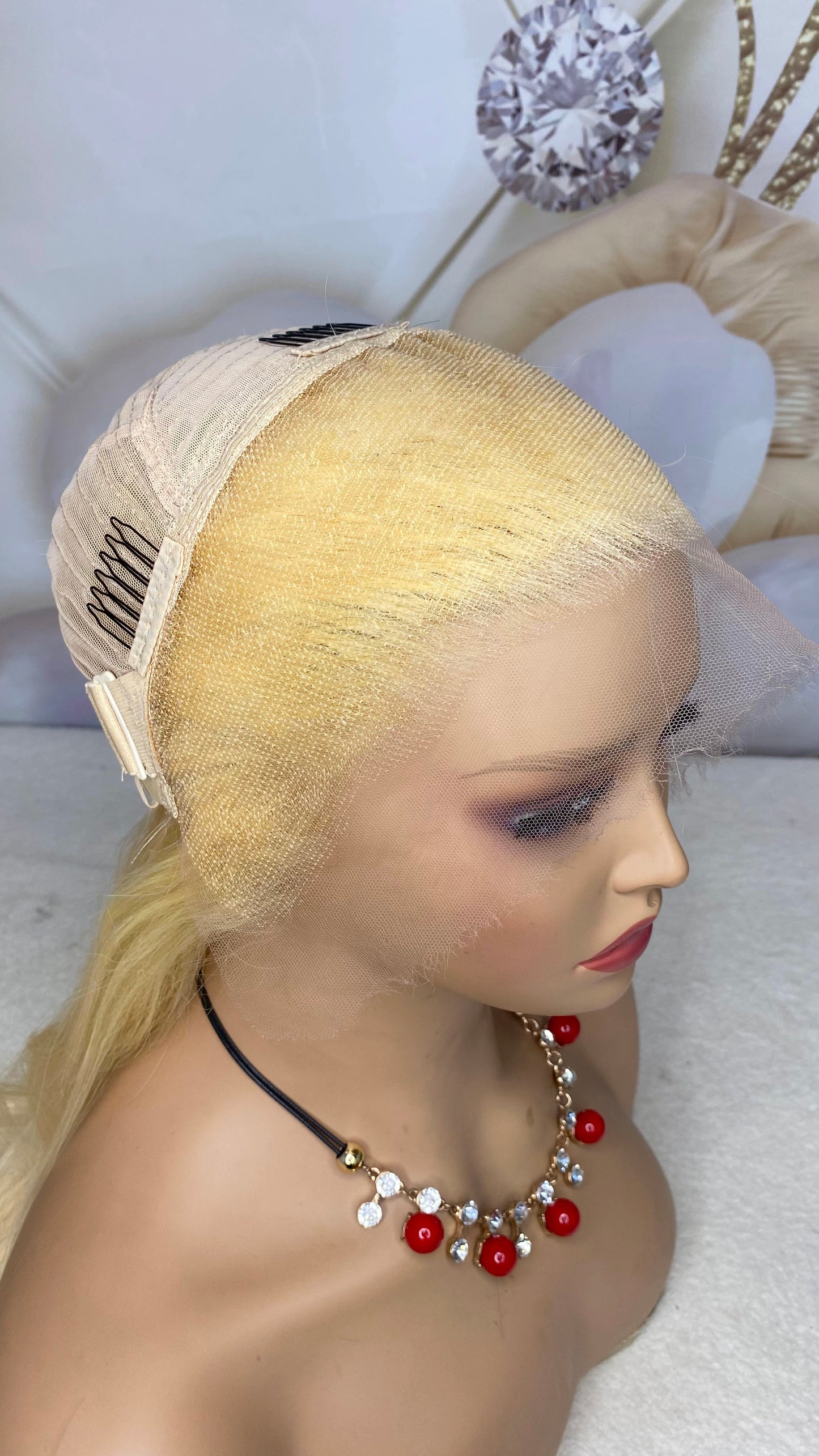 Blonde 613# 13x4 HD lace full frontal wig