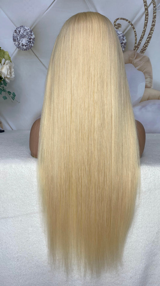 Blonde 613# 13x4 HD lace full frontal wig