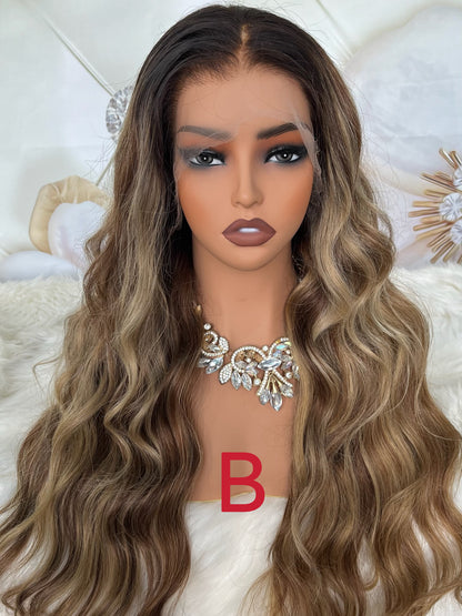 Raw hair customize color wig