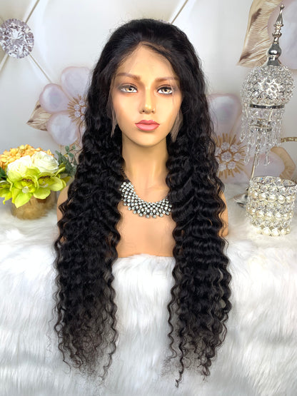 Curly 13X6 Transparent Frontal Lace Wig
